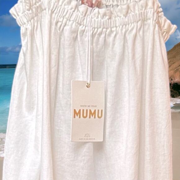 Show Me Your Mumu Angel Maxi Dress Size Small White Dress beach Bridal NWT - Picture 13 of 16